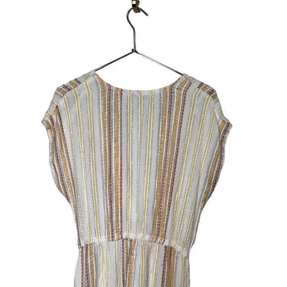 Blue Island Beach Dress Coverup Metallic Maxi Size Medium - Picture 6 of 16